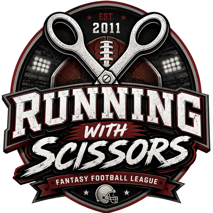 Running With Scissors Fantasy Football League logo